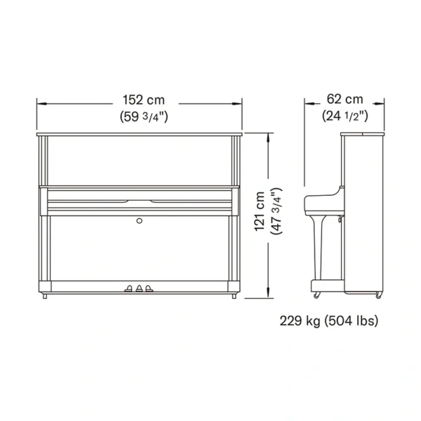 Thông Số Đàn Piano Yamaha YUS1