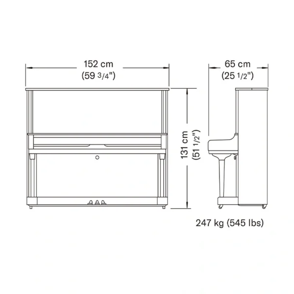 Thông Số Đàn Piano Yamaha YUS3